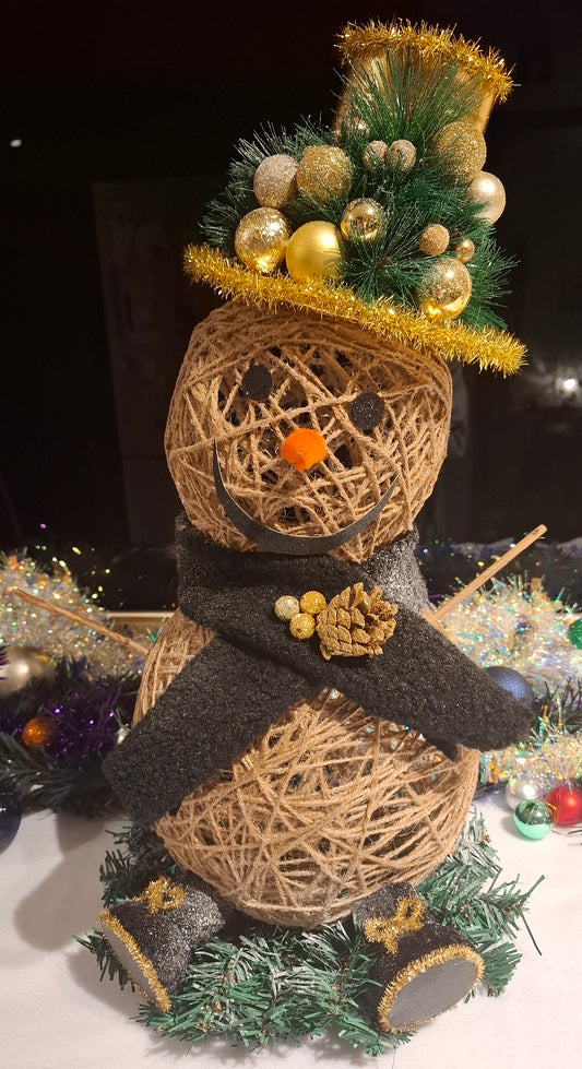 Snowman with lights
